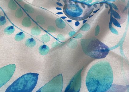 MOQ with one roll for the custom silk scarf