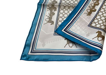 your own designs can print on the custom silk scarf