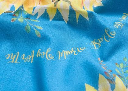 Custom scarf printing