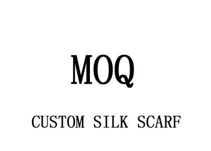MOQ for the custom silk scarf