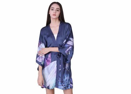 Custom kimono maker digital printed kimono robe