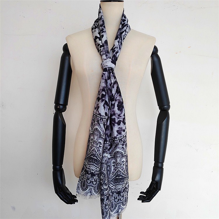 Wholesale scarf suppliers custom designs printed modal silk head