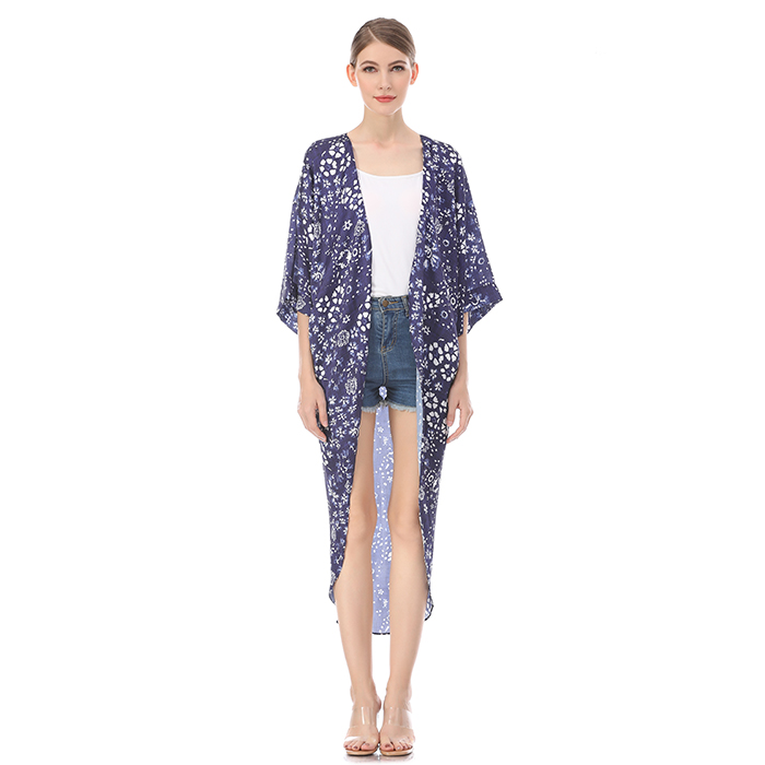 Custom long sleeve beach kimono cover ups design your own kimono