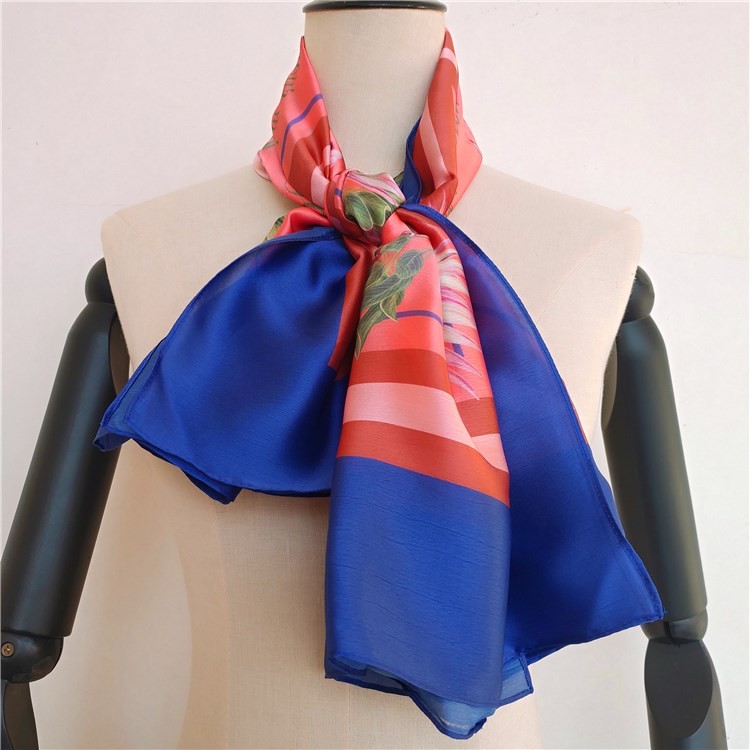 Custom scarf maker printing silk scarf design gift with logo