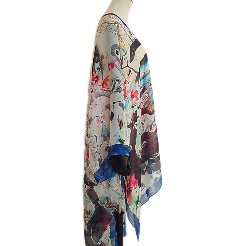 Custom kimono maker custom digital printed kimono robe