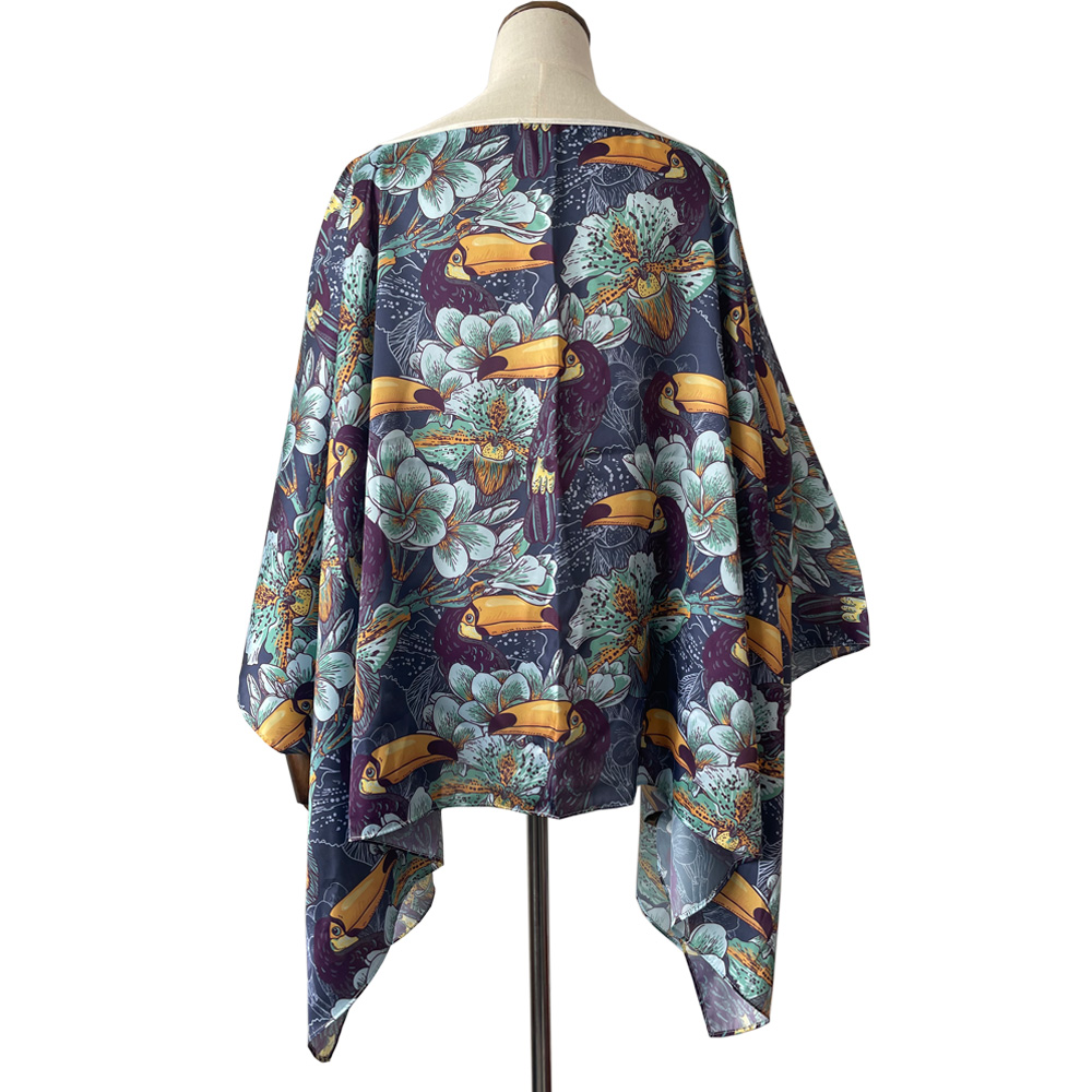 Printed Silk Kimono main image 1