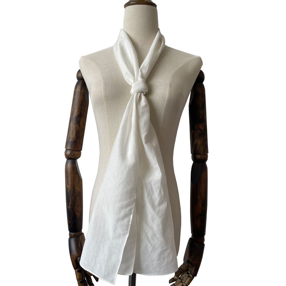 Wholesale long blank white silk cotton scarf bulk for printing, dyeing