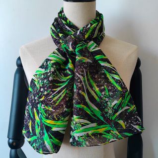 custom printed silk scarf