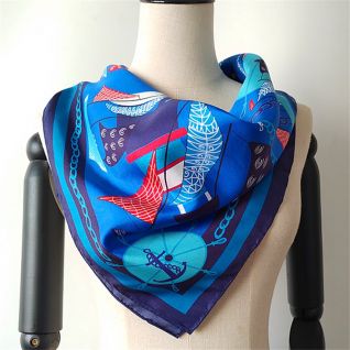 custom printed silk bandana