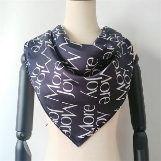 custom printed silk scarf