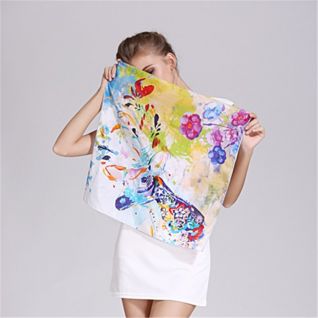 custom printed silk bandana