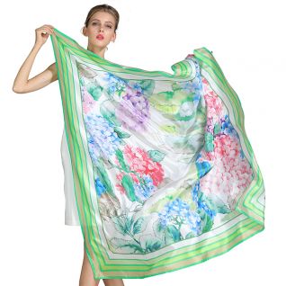 custom printed silk scarf